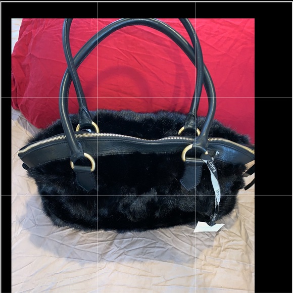 FALORNI LE BORSE MINK and LEATHER BAG - Picture 5 of 10
